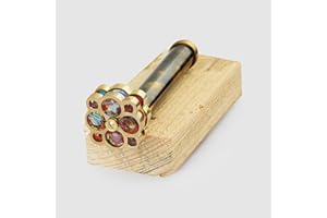 AL QAYIM Handgefertigtes Messing-Kaleidoskop – Vintage-Antik-Design, 3D-Spiegellinse, für Kinder und Erwachsene – faszinierende Muster, endlose kreative Anlässe