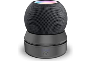 PlusAcc Akumulator kompatybilny z HomePod Mini – stojak na baterie, Home Pod Mini, akcesoria, stacja akumulatorowa z wbudowanym zarządzaniem kablami (bez urządzeń), czarny