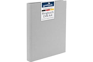 goldbuch Bella Vista 37919 - Carpeta de fotos (26 x 32 cm, carpeta de lino, carpeta de fotos para personalizar y rellenar, formato DIN A4, ideal para viajes y vacaciones, color gris claro