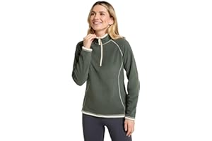 Mountain Warehouse Montana Womens Microfleece Breathable Ladies Sweater, Quick Drying Pullover, Warm Fleece Jacket, Half Zip - Anti-Pill, Lightweight, Purple, Medium