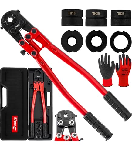 Alicates De Prensa Profesional De Mano, Alicates De Prensado De Tubos, Juego De Terminales De Cable V12-28 Mm Y TH16-32 Mm, Tubo Compuesto Para Tubos