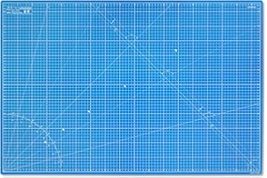 Elan Schneidematte A1 Blau, 5-lagige Schneidematte 60x90 Selbstheilend, Bastelunterlage Schnittfest A1, Cutting Mat 60x90, Schneideunterlage Basteln