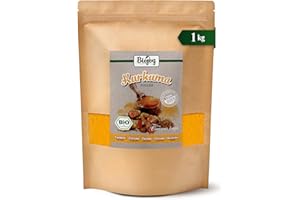 Biojoy Curcuma en poudre BIO (1 kg), Racine de curcuma moulue (Curcuma longa)