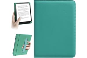 HoYiXi Custodia Universale for 6'' Kindle Paperwhite/6" Kindle 2024 & 2022/Kobo Clara HD Compatibile con 6'' PocketBook/Tolino/Sony E-Book Reader Cover,Ciano