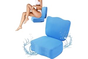 MABOZOO Whirlpool-Sitzerhöhung für Erwachsene, gewichteter Sitzerhöhung, 3D-Air-Mesh-Whirlpool-Kissen, schnell trocknend, Whirlpool-Zubehör, für drinnen und draußen, Blau