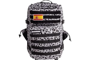 ELITRAINX Plecak taktyczny 45L Military Flag Hiszpania Sport, Kabina Samolot, CrossTraining, Outdoor Sport Siłownia Portatil by ELITEX TRAINING