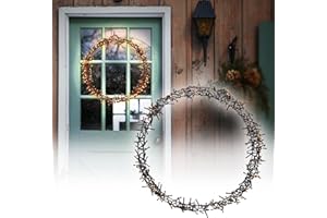 ‎ECD GERMANY ECD Germany Lichterkranz 400 LEDs, Ø 48cm, Warmweiß, IP44, Türkranz, Fensterkranz, Weihnachtsdeko, Kranz, Weihnacht Ring, Fensterlicht, Weihnachten, Weihnachtsdekoration, Weihnachtsbeleuchtung