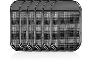 MEETTIKEY 6 Tappeto Gomma Antiscivolo, Tappetino Autoadesivo Antiscivolo per Auto Riutilizzabile Lavabile, Tappetino Silicone per Interni Auto per Tenere Cellulare e Chiavi