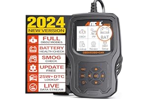 ANCEL AD530 Samochodowe narzędzie diagnostyczne, skaner OBD2 pojazdu, czytnik kodów, z 10 funkcjami OBD, test emisji światła silnika/smogu, test czujnika O2/EVAP i ulepszony stan akumulatora