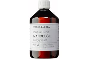 WESENTLICH. WESENTLICH olej migdałowy tłoczony na zimno, 500 ml, 100% czysty olej migdałowy (Prunus Dulcis)