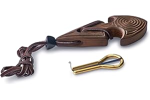 Jaw Harp by MUARO P.Potkin in Dark Wooden Case"Arrow"(Mouth Harp)