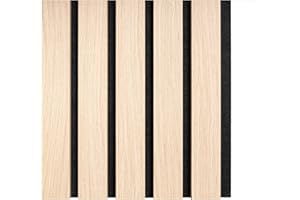 Tuda Grass Direct Premium Acoustic Wall Slatted 3D Wood Veneer Panels - Light Oak Sample