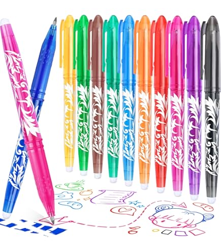 JIANTA 4 Stuks Uitwisbare Rollerball Pen Blauw, 0,5mm Uitwisbare Gel Inkt Pen met Rubber, Cartoon Wisbare Pennen voor Schrijven, Handschrift Pennen voor Kinderen (Panda