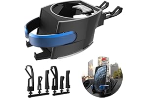 N NEWTOP ST07 Supporto Porta Reggi da Auto Macchina Camion Ganci Bocchette Aria Universale Portabottiglie Rinfrescare Bevande Acqua per Cellulare Smartphone (Blu)