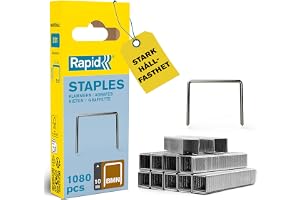 Rapid Fintrådsklammer BMN, Benlängd 10 mm, Galvaniserat stål, 1080-pack