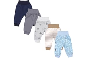 TupTam Pumphose Baby 5er Pack Unisex - Bequeme Baby Hose für Jungen und Mädchen aus Oeko-Tex Baumwolle