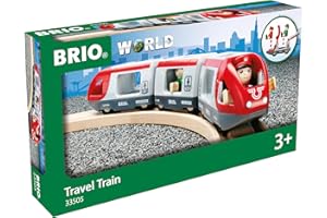 BRIO 33505 - Roter Reisezug - Spielzeuglok, Kleinkind-Spielzeug für Kinder ab 3 Jahren