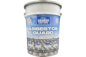 SIRAMICO COATINGS Asbestos Guard™ | Sealant Paint & Coating - Full Protection for Cladding, Gutters and Roofs (Dark Grey)