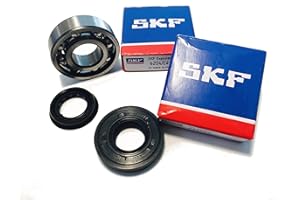 KHPERFORMANCE Kurbelwellenlager Set mit SKF C4 Kugellagern und Simmerringen Hi-Quality Metallkäfig Yamaha Aerox