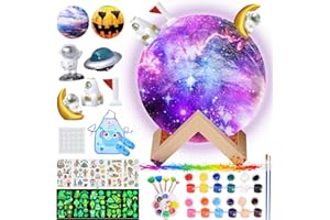 Zestaw świąteczny ONLYFUN - Lampka nocna dla dzieci z akcesoriami świątecznymi, personalizowana lampka nocna z motywami świątecznymi, idealna dla dziewczynek w wieku od 6 do 12 lat.