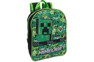 Minecraft Kids Small Backpack Childrens School Bag with Creeper & TNT Design Print Boys Nursery Rucksack Ages 3-8 Years