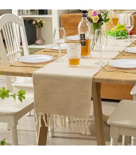 Letjolt Burlap Table Runner - 72" Long Natural Jute Runner With Light Color Edge For Rustic Decor 9 thumbnail image