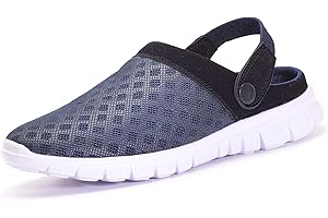 GAATPOT Unisex's Clogs Summer Slippers Slip On Garden Shoes Lightweight Mules,UK3-12