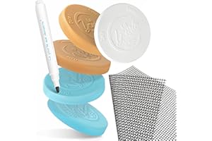 La yourte aux desserts® - 30 tapas para olla de yogur de cristal tipo láctea + rejilla cortable para multidelicias + fieltro - Normas de contacto con alimentos, sin BPA - Clipsables, Herméticos