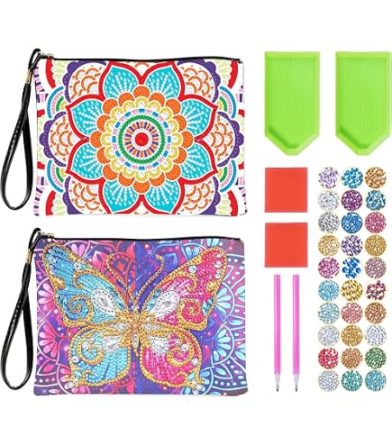 Kit Peinture Diamant 5D 10 Motifs Papillon Et Fleurs - Pour Enfants, Décoration Intérieur/extérieur, Cadeau Créatif