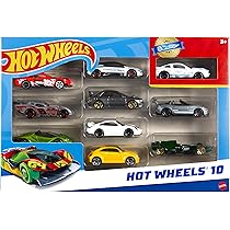 Hot Wheels Coffret 20 véhicules, Jouet pour Enfant de Petites