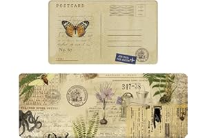 Hoikwo Alfombra de Cocina Lavable Antideslizante, Juego de Alfombrillas de Cocina, Alfombrilla de Cocina de PVC para Cocina, Comedor, Lavadero, Entrada 120x44 cm+74x44 cm