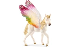 SCHLEICH bayala - Winged Rainbow Unicorn Figurine - Magical Unicorn Toy for Girls and Boys - Kids 5+