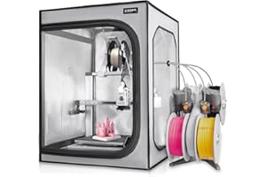 UNITAK3D Obudowa drukarki 3D kompatybilna z Bambu Lab A1/A1 mini ognioodporna, pyłoszczelna, stała kontrola temperatury, redukcja hałasu, pokrywa drukarki 3D z oświetleniem LED AMS 520 x 600 x 700 mm