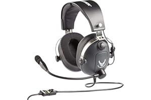 Thrustmaster T.Flight US Air Force Edition - Casque de jeu haute précision avec fonctionnalités audio avancées pour PC, PS4, PS5, PS5 Pro, Xbox One, Xbox Series X|S et Switch