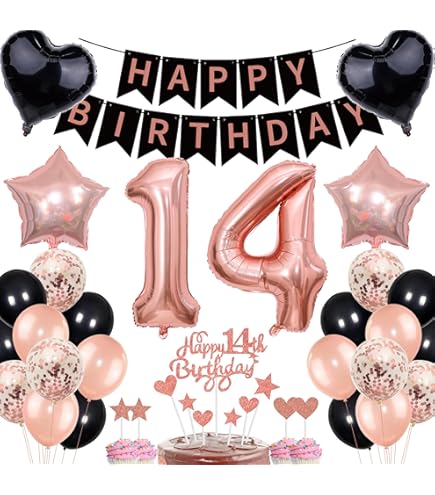 Décoration De 14e Anniversaire Pour Filles - Poster « Happy 14th Birthday » - Bannière De Porte En Tissu Rose - Bannière Murale/porte - Bannière De