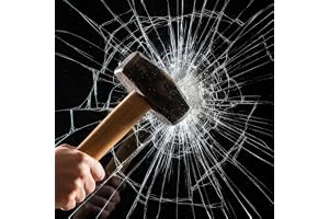 DARUITE Säkerhetsfilm i glas, 4 mil klar okrossbar säkerhetsglasfilm, säkerhetslim, splitterskyddande fönsterfilmer för hem