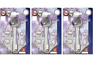 TIB Heyne Zinngießen Zinn Silvester Party Set gießen Zinngießset Alternative zum Bleigießen oder Wachsgießen 5-teiliges Set mit 4 Figuren zum Schmelzen 3X 5-teiliges Set