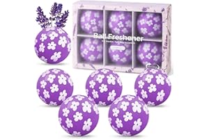 Scent-Hi Deodoranti per Scarpe, Armadietto, Borsa da Palestra, Confezione da 6 Palline Deodoranti da Ginnastica Ottimo Anche per Casa, Ufficio, Fresca Fragranza di Lavanda