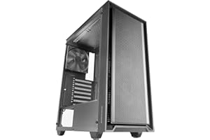 MARS GAMING MARSGAMING MC-PMAX, Case Professionale ATX, 4x Ventole FDB 120mm, Pannello Frontale Mesh, Finestra Laterale Vetro Temperato, Semitorre PC Design Doppia Camera, Supporto Raffreddamento Liquido, Nero