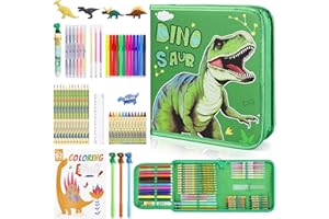 JYPS Set d'Art pour Enfants 56 Pièces - Kit de Coloriage avec Trousse, Marqueurs Parfumés, Stylos de Couleur et Crayons - Cadeaux pour Filles