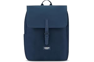 LARKSON Zaino Donna Blu - Ida - Borsa Zainetto Porta PC 13 Pollici - Ideal per l'Università, il Lavoro, il Tempo Libero - Idrorepellente
