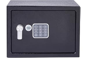 Yale Coffre-Fort Électronique - Medium 16.3L - Serrure 100 000 Combinaisons, verrou électronique Code 3 à 8 Chiffres - Dimensions 25x35x25cm YSV/250/DB2