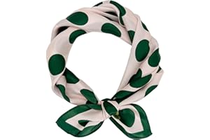 LSHARON SILK 100% Mulberry Silk Scarf Lightweight Neck Scarf - 53x53cm - Digital Printed Small Square Wraps Pure Silk Scarves Natural Silk Neckerchief Headscarf Gift for Women Men