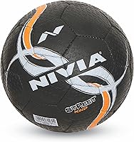Nivia Street Rubber Football, Size 5 (Black)