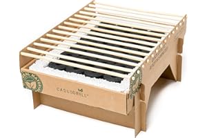 CASUSGRILL Umweltfreundlicher Einweggrill, natürlichen Materialien, im 5 Minuten startklar, über 1 Stunde verwendbar, nach Gebrauch fast vollständig brennbar, weniger CO2-Emissionen (2)