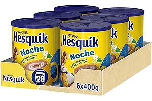 Nesquik NESTLÉ Noche Cacao Soluble 400g Lata- Pack de 6