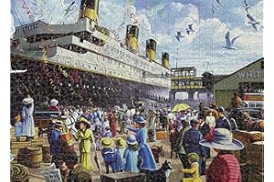 AVEJOYS Jigsaw Puzzles for Adults 1000 Piece R.M.S. Titanic 27.56 x 19.69 Inch Jigsaw Puzzles for Adults Educational Game Challenge Toy 1000 Pieces Titanic Puzzle for Adult Kid