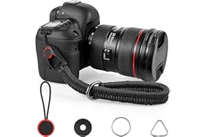 Andibro Cinturino da polso per fotocamera con chiusura rapida, cinturino da polso per fotocamera in nylon con attacco rapido, regolabile per fotocamera DSLR