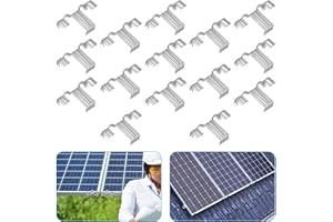 ALEEIK Lot de 15 clips de drainage pour panneau solaire - En acier inoxydable PV - 30 mm - Pour le nettoyage des écoulements d'eau