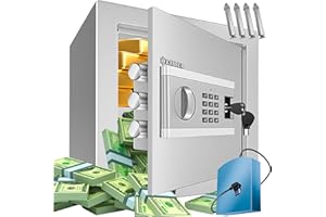 KESSER® Elektronischer Tresor | 38x30x30cm | Inkl. Batteriebox | Elektronischer Safe | 3x Doppelbolzenverriegelung | Boden Wandtresor | Möbeltresor | Innenbeleuchtung | Panzerschrank Zahlenschloss